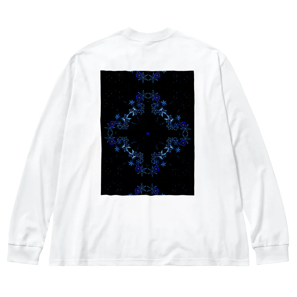 おらげ昇天の麻柄点描画 Big Long Sleeve T-Shirt