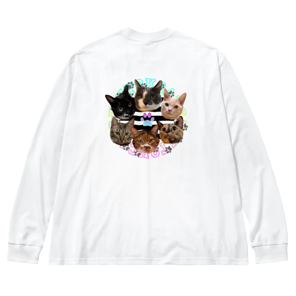 くぅTikTok猫部のTikTok猫部ビッグシルエットロンＴ Big Long Sleeve T-Shirt