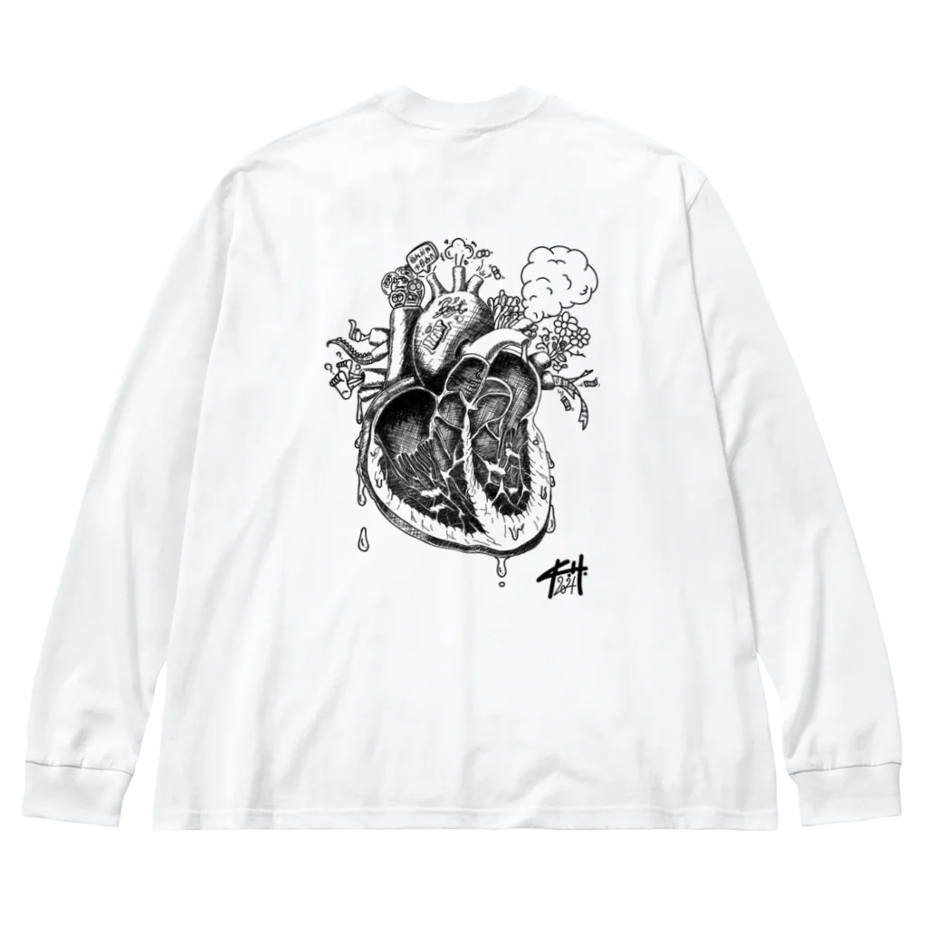 The Sleep WalkersのHeart ビッグシルエットロングスリーブTシャツ