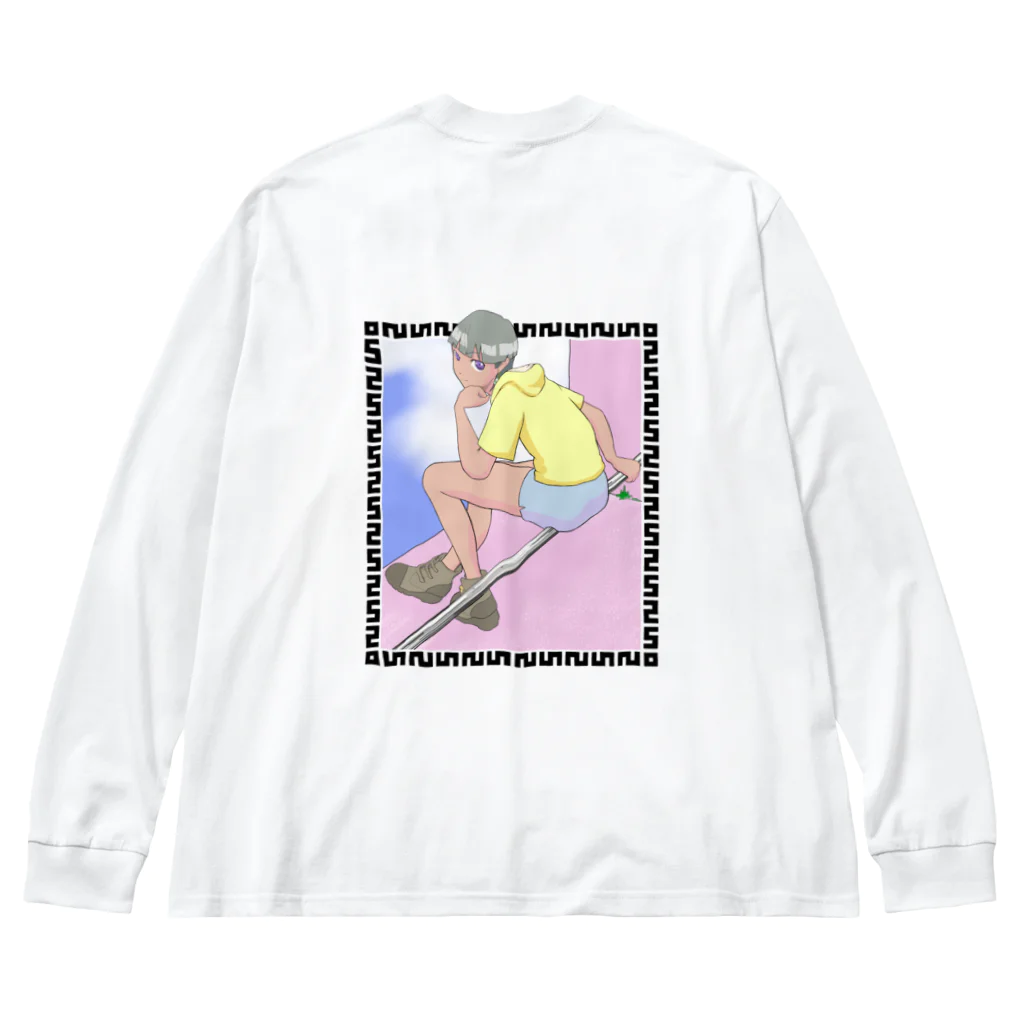 はさまるの半袖短パンくん(昭和アニメ風) Big Long Sleeve T-Shirt