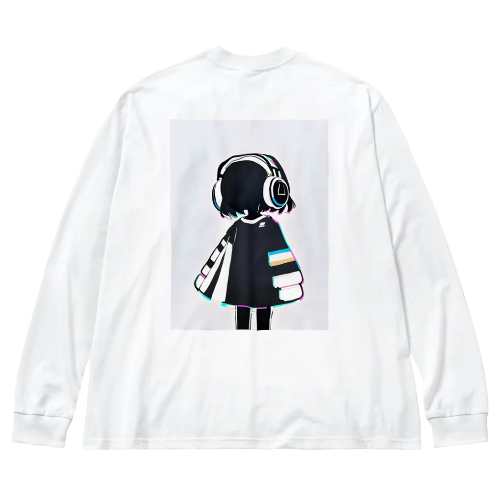 owl's shopのグリッチしてみたり Big Long Sleeve T-Shirt