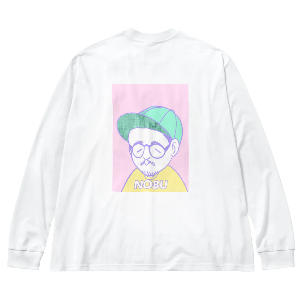 のぶのぶ商店の3回振り返られるロンTEE Big Long Sleeve T-Shirt