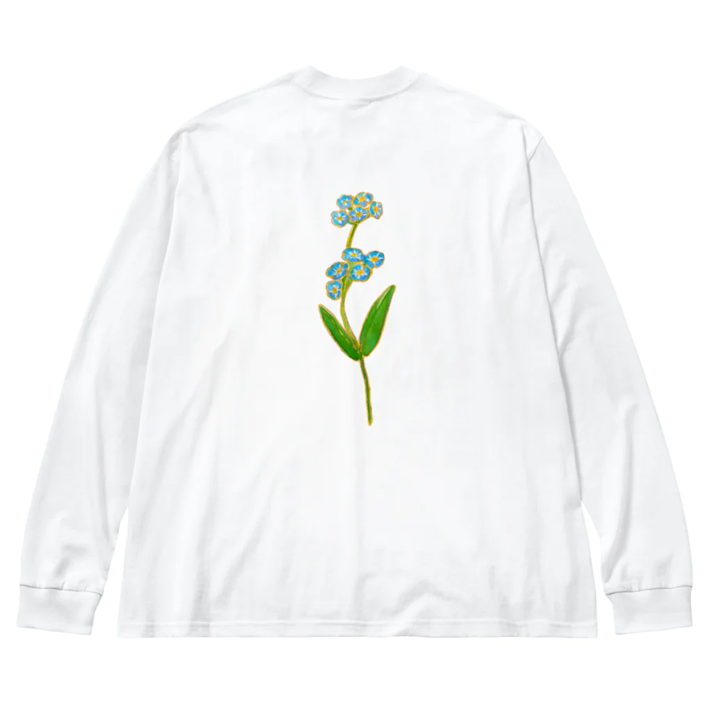 segasworksのForget me not（勿忘草と燕ちゃん） Big Long Sleeve T-Shirt