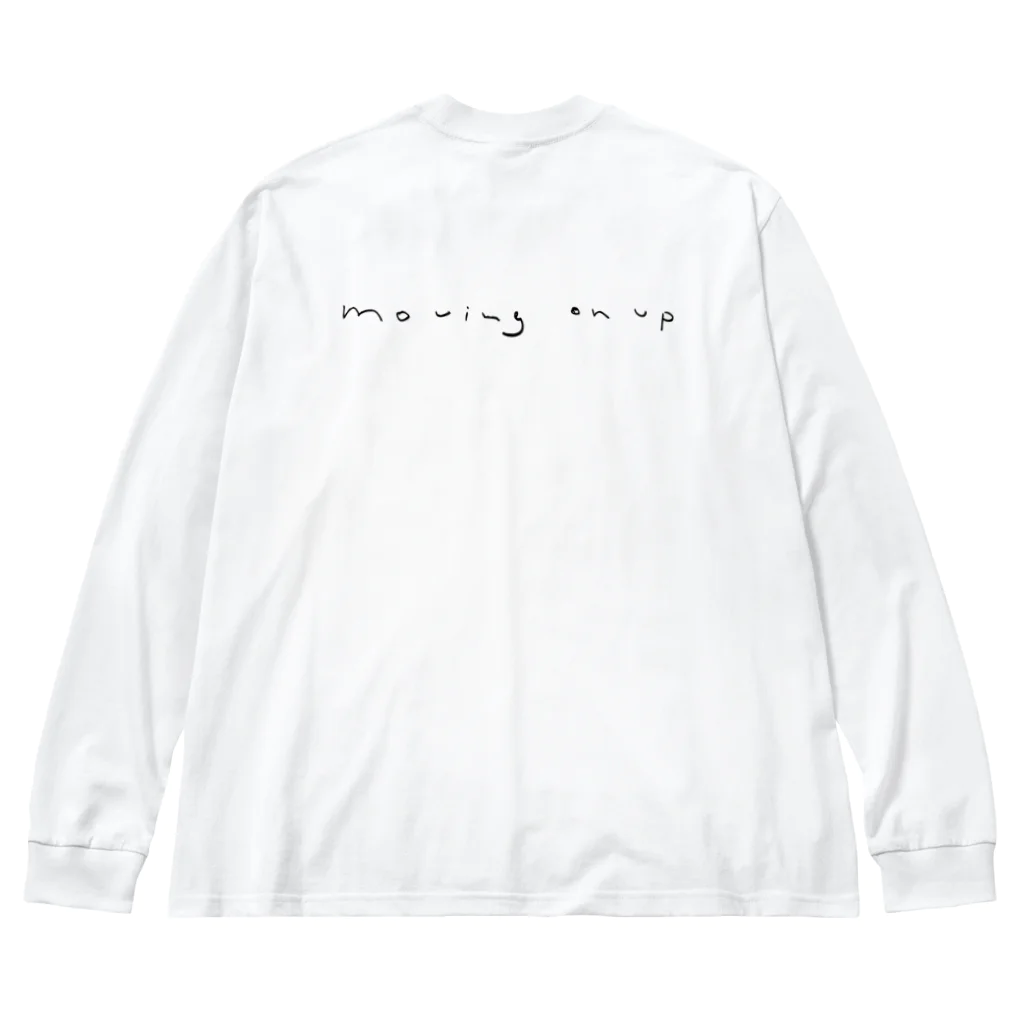 chiakingnetのmoving on up Tシャツ&グッズ ブラックプリント ビッグシルエットロングスリーブTシャツ