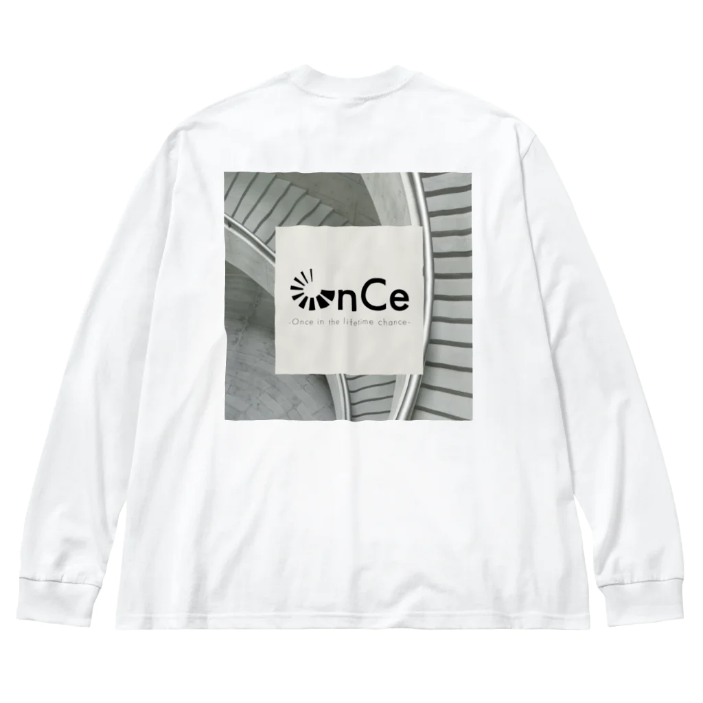 OnCeのバックプリントロングスリーブTシャツ Big Long Sleeve T-Shirt