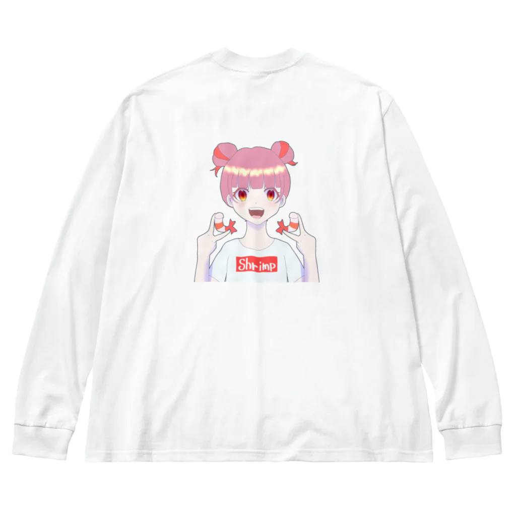 Noah^2の某ブランドから怒られそうなTシャツを着た女の子 Big Long Sleeve T-Shirt