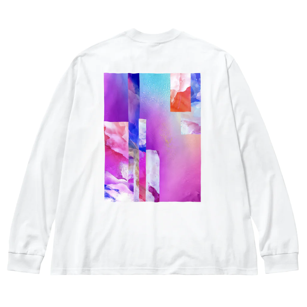 Peppermint | Mikaのpink collage  Big Long Sleeve T-Shirt