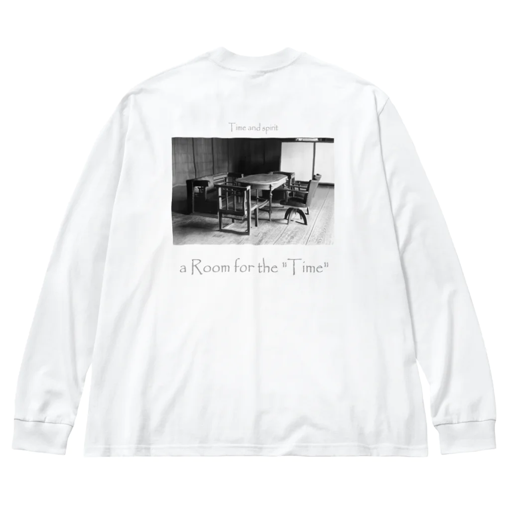 Kazumichi Otsubo's Souvenir departmentのa Room for the "Time" ~ BW Big Long Sleeve T-Shirt