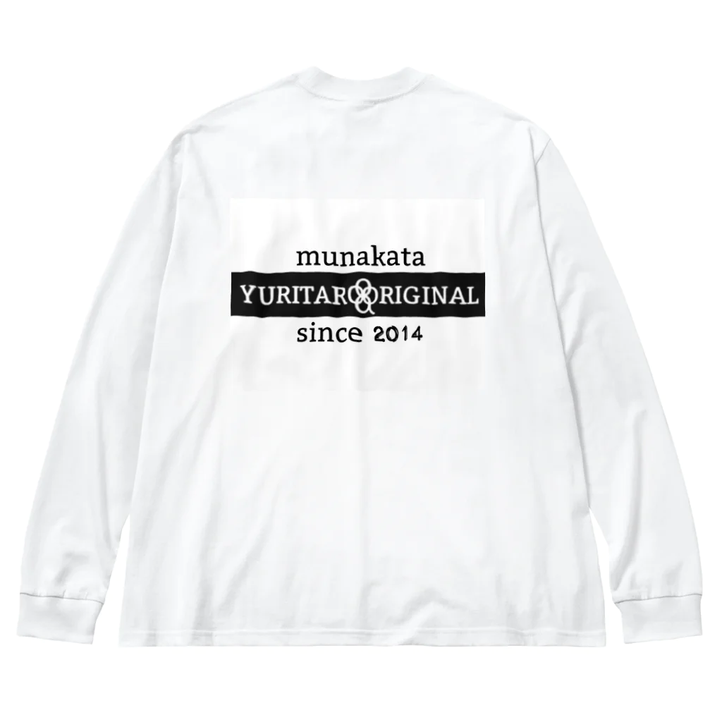 YURITAROORIGINLの笑うハリネズミとタンポポの綿毛. ビッグシルエットロングスリーブTシャツ