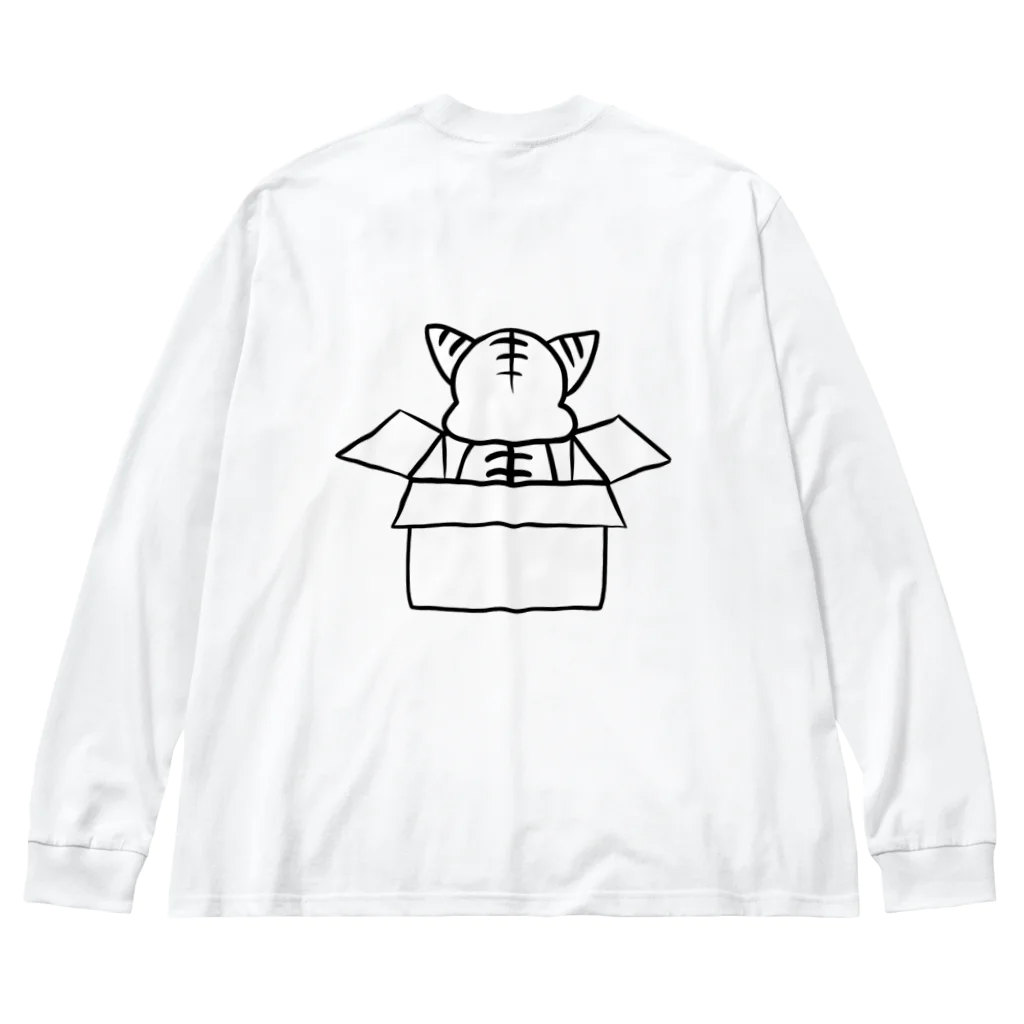 楼月リョウのもらってねこ ビッグシルエットロングスリーブTシャツ