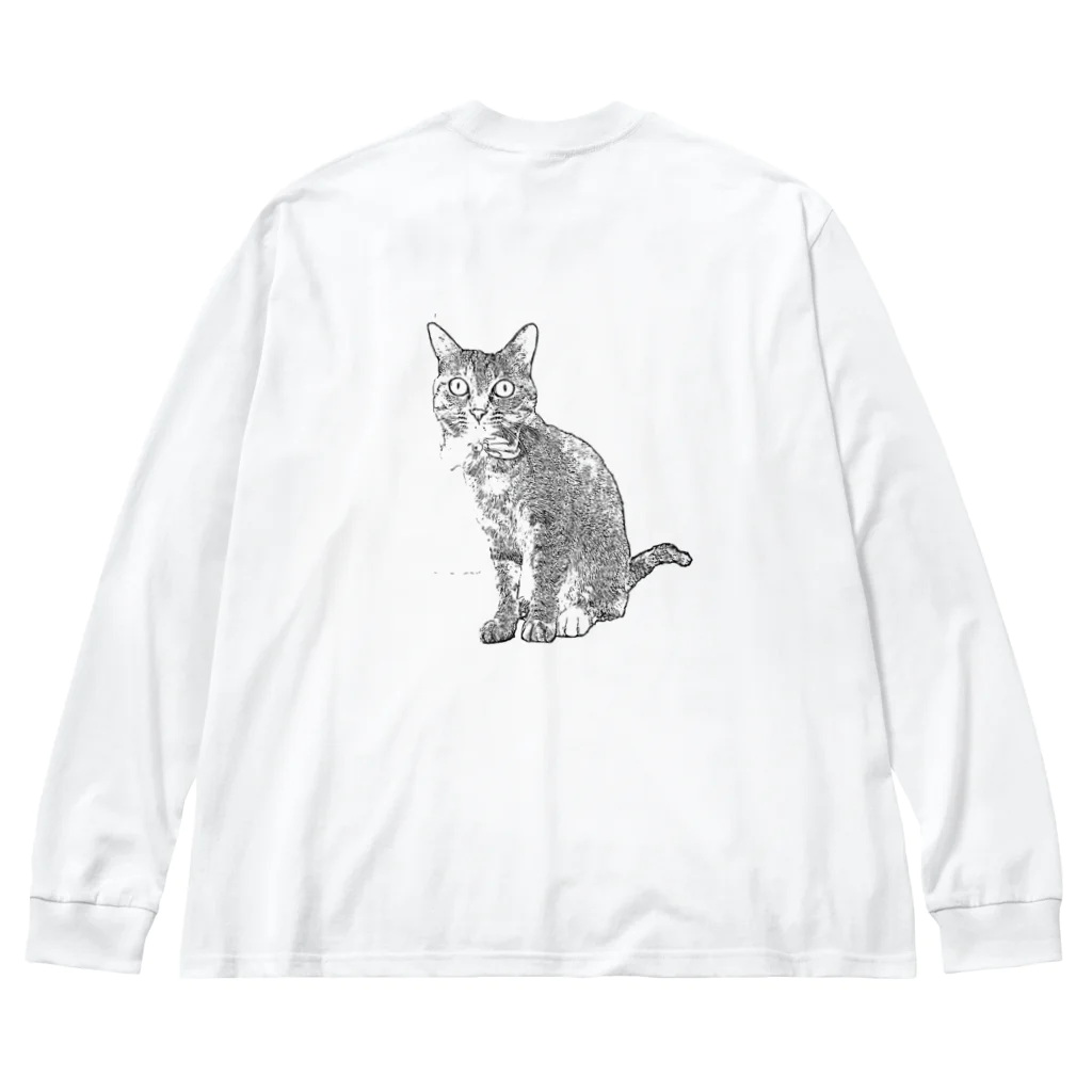 pen_da_panのねこねこ ビッグシルエットロングスリーブTシャツ