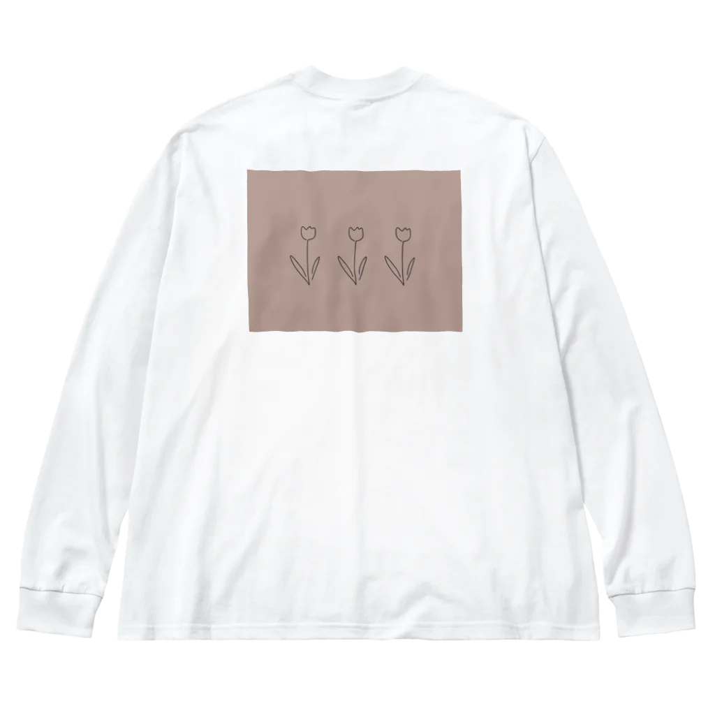 rilybiiのくすみコーラル*** Big Long Sleeve T-Shirt