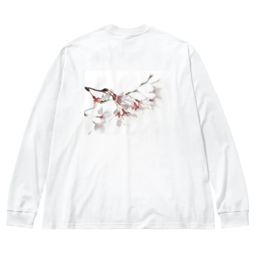 zzmatsudaの春の訪れを告げる美しい桜の花びら ビッグシルエットロングスリーブTシャツ