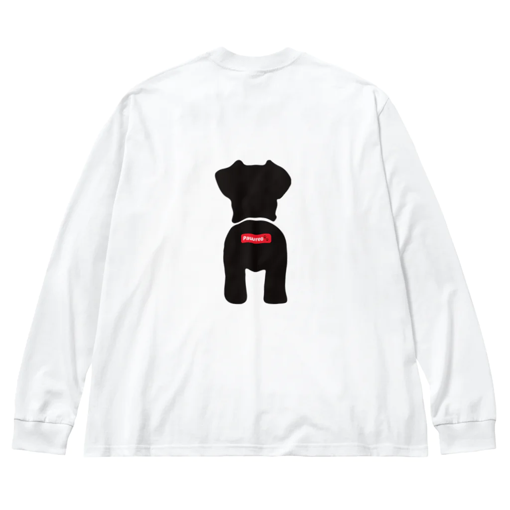 BarkingBeatsのPawreo🐾 ブラックコレクション Big Long Sleeve T-Shirt