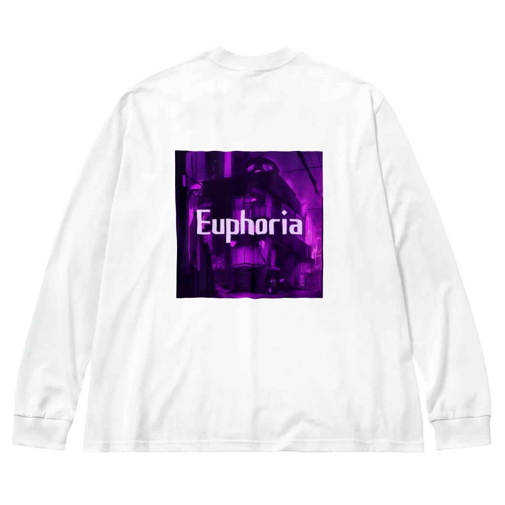 EuphoriaのEuphoria street LOGO  Big Long Sleeve T-Shirt