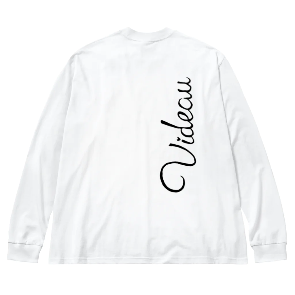 Videauの"Videau-flower" white Big Long Sleeve T-Shirt