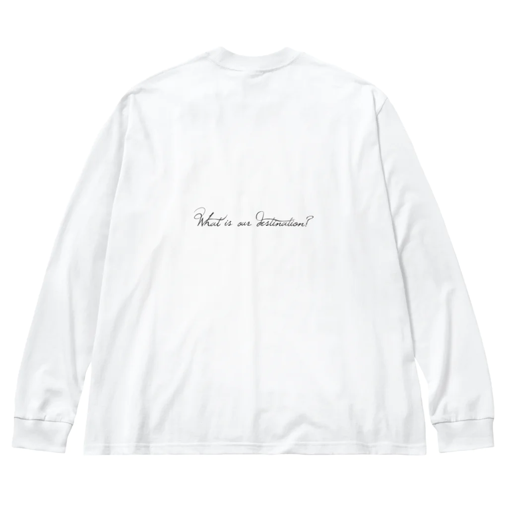 あらたんの絵画作品のやつの《What is our destination?》 Big Long Sleeve T-Shirt