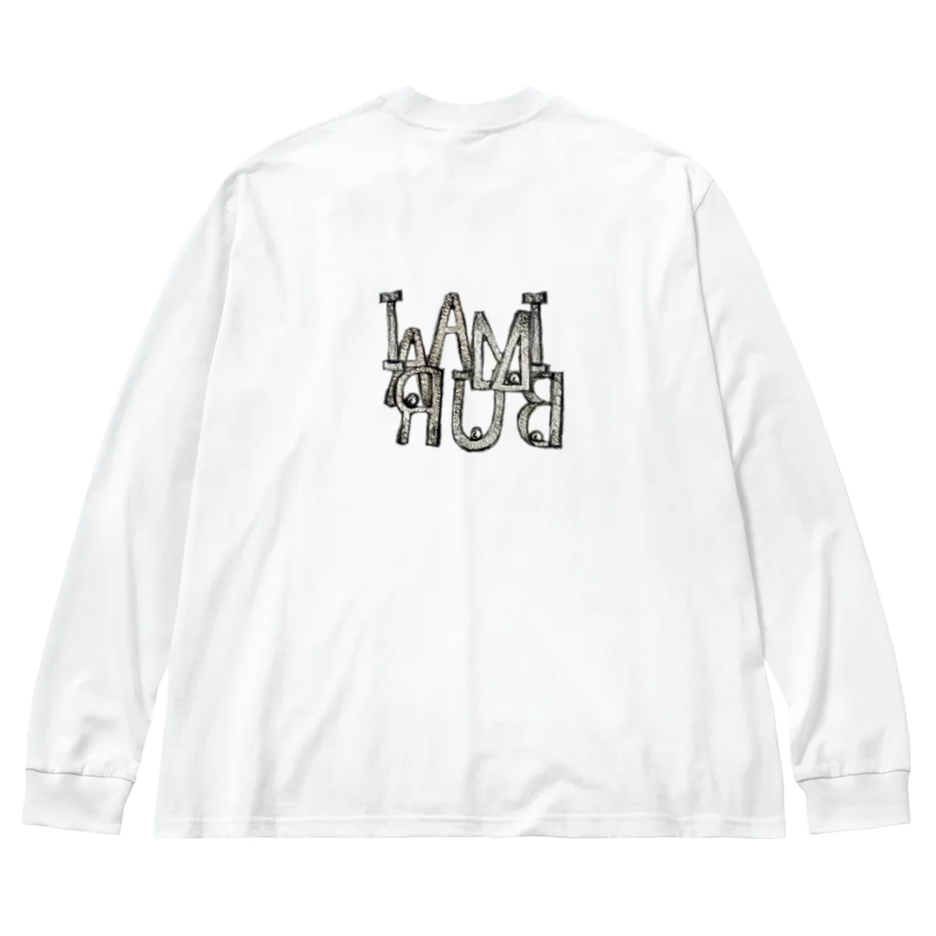 IMABURAIの煌めくミラー文字 Big Long Sleeve T-Shirt