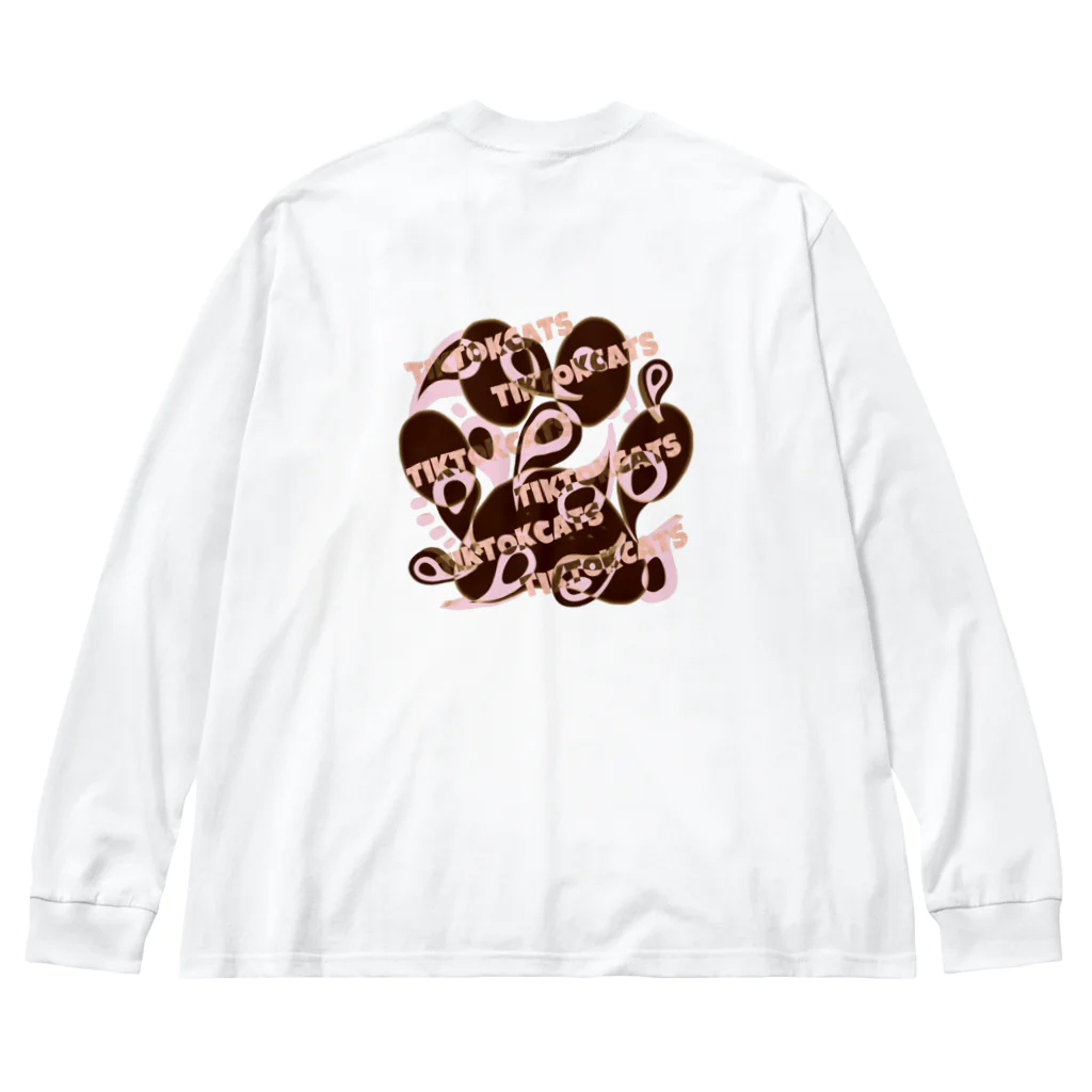 くぅTikTok猫部のTikTok NekobuロゴロンＴ Big Long Sleeve T-Shirt