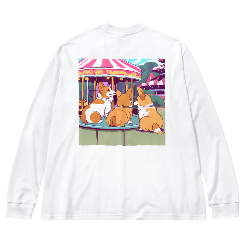 Cute dogsのI love my dogs ビッグシルエットロングスリーブTシャツ