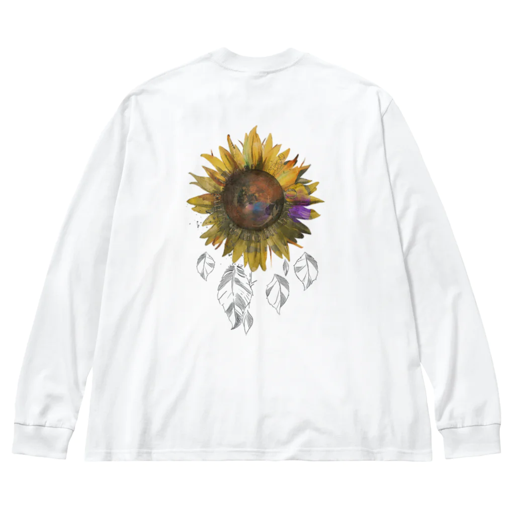 ダメうさリーモのPlace in the sun (2023 summer ver) ビッグシルエットロングスリーブTシャツ