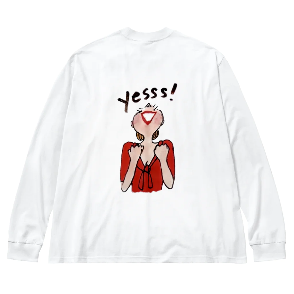 アンティークZeeeのYES! ポジティブWoman Big Long Sleeve T-Shirt