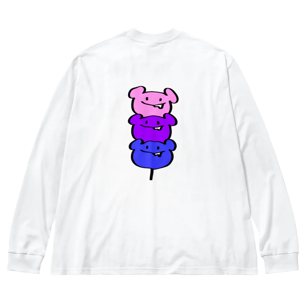 1000屋のカロリーベアだんご Big Long Sleeve T-Shirt