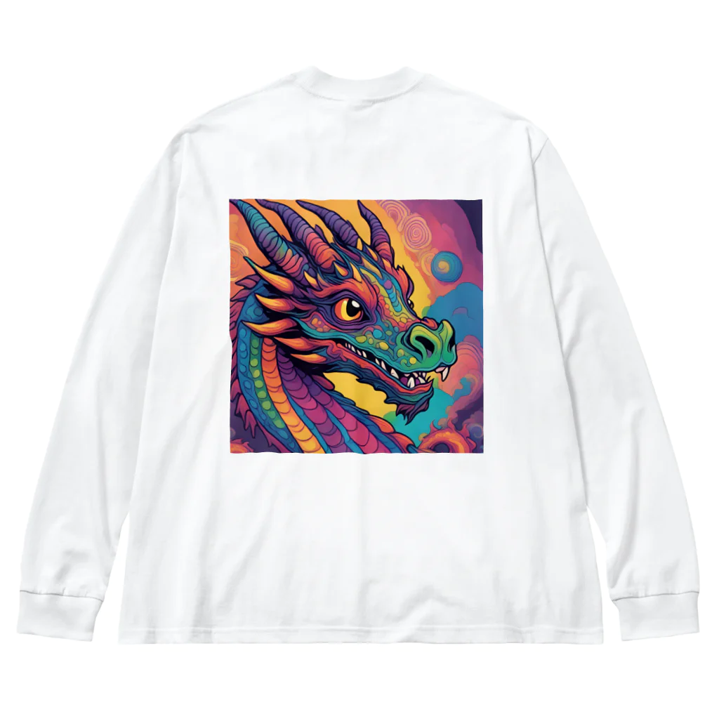 DORAGONIAのサイケドラゴン Big Long Sleeve T-Shirt