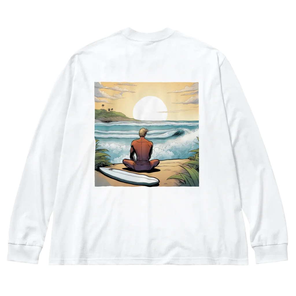 HAMMER　PROJECTのSunset Soul Surfer (サンセット ソウルサーファー) Big Long Sleeve T-Shirt