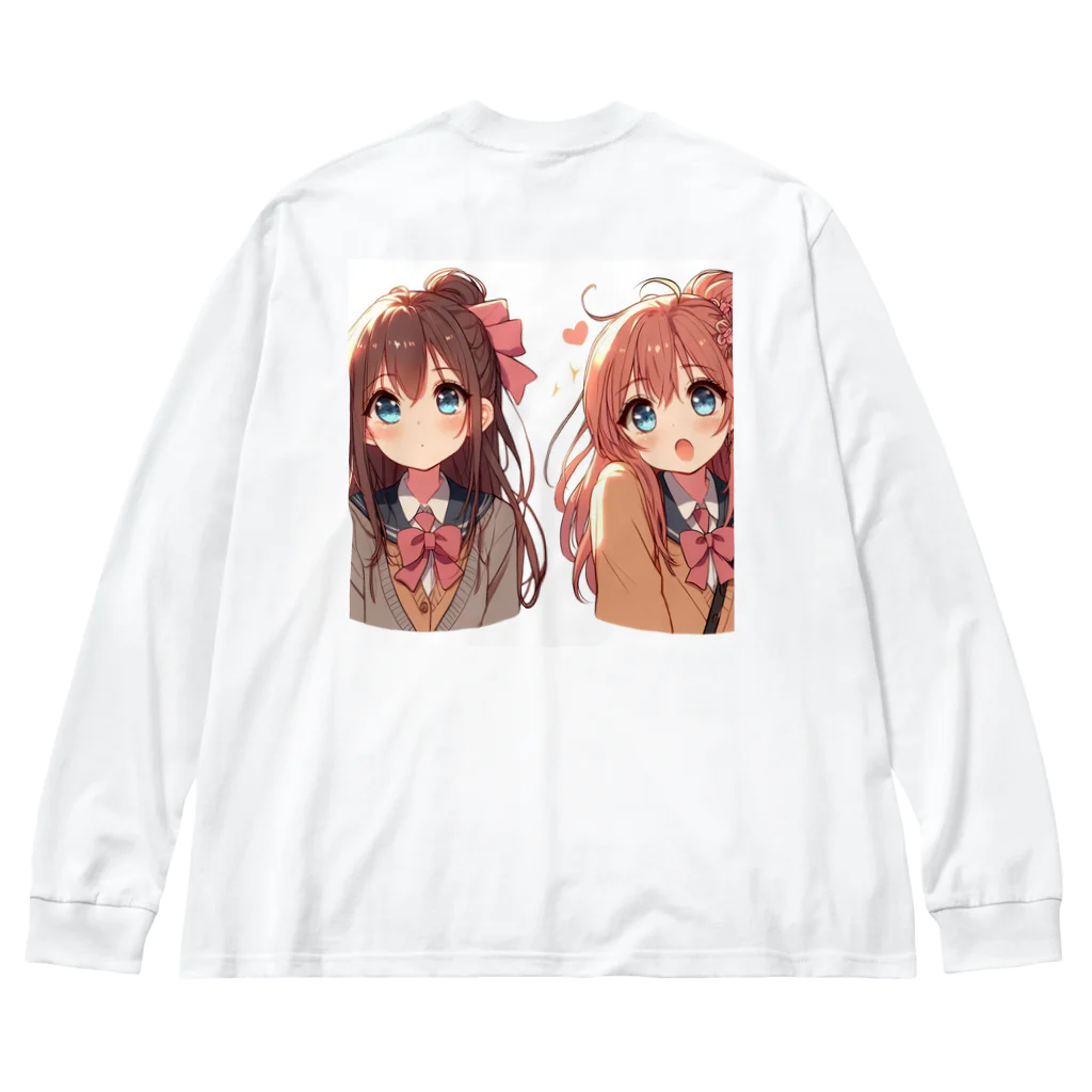 ＣＨＡＮＣＨＩ♪の制服少女アイドルユニットTwin ビッグシルエットロングスリーブTシャツ