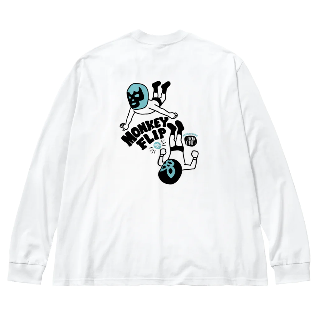 LUCHAの(バックプリント)MONKEY FLIP Big Long Sleeve T-Shirt