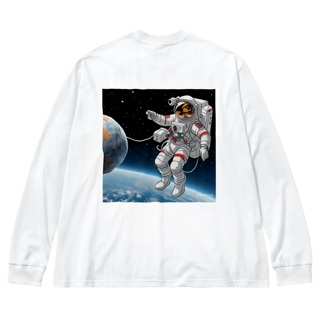 umilabochの宇宙飛行士 ビッグシルエットロングスリーブTシャツ