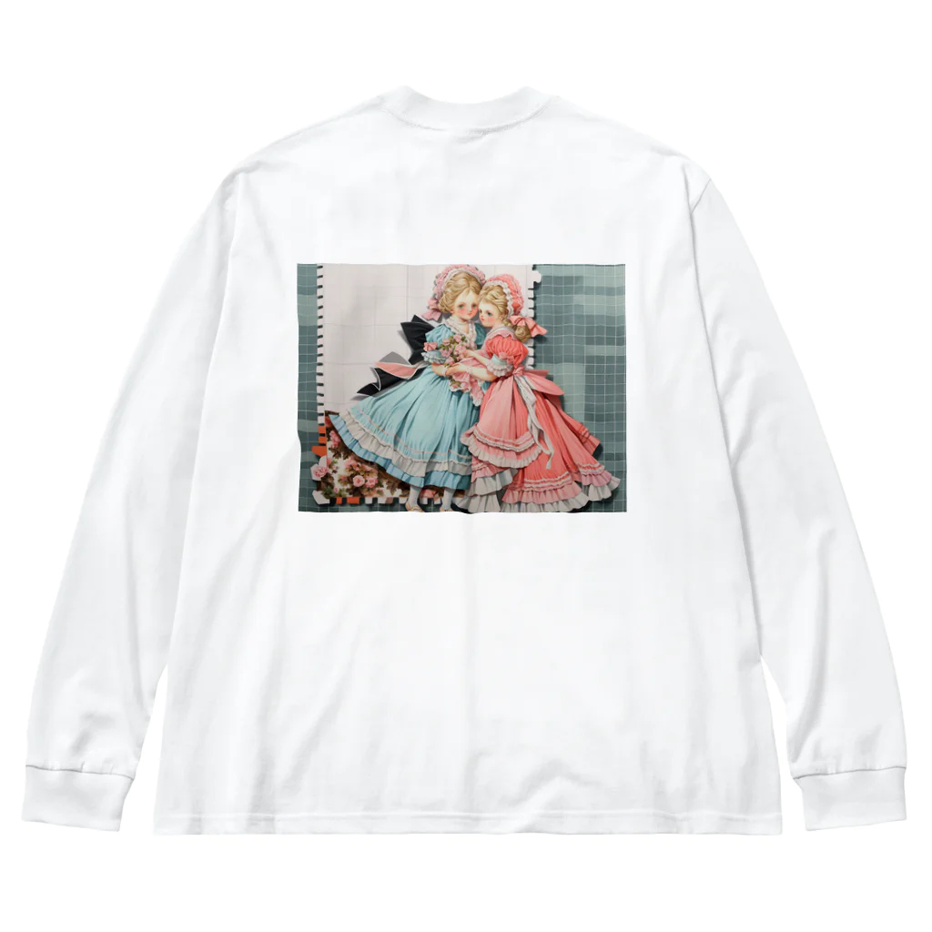 AQUAMETAVERSEの可愛い姉妹たち アメジスト2846 ビッグシルエットロングスリーブTシャツ