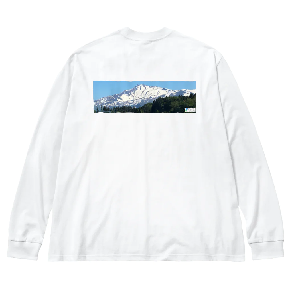 ReallyCoolMamoruの秋田鳥海山_AkitaChoukaisan ビッグシルエットロングスリーブTシャツ