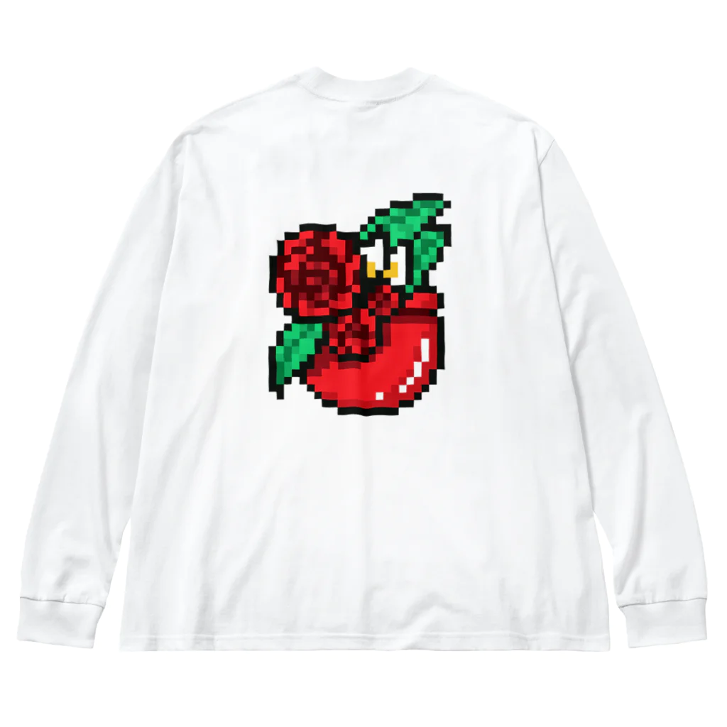 りんご飴Lv100🍎もりりんのりんご飴Lv100 ビッグシルエットロングスリーブTシャツ