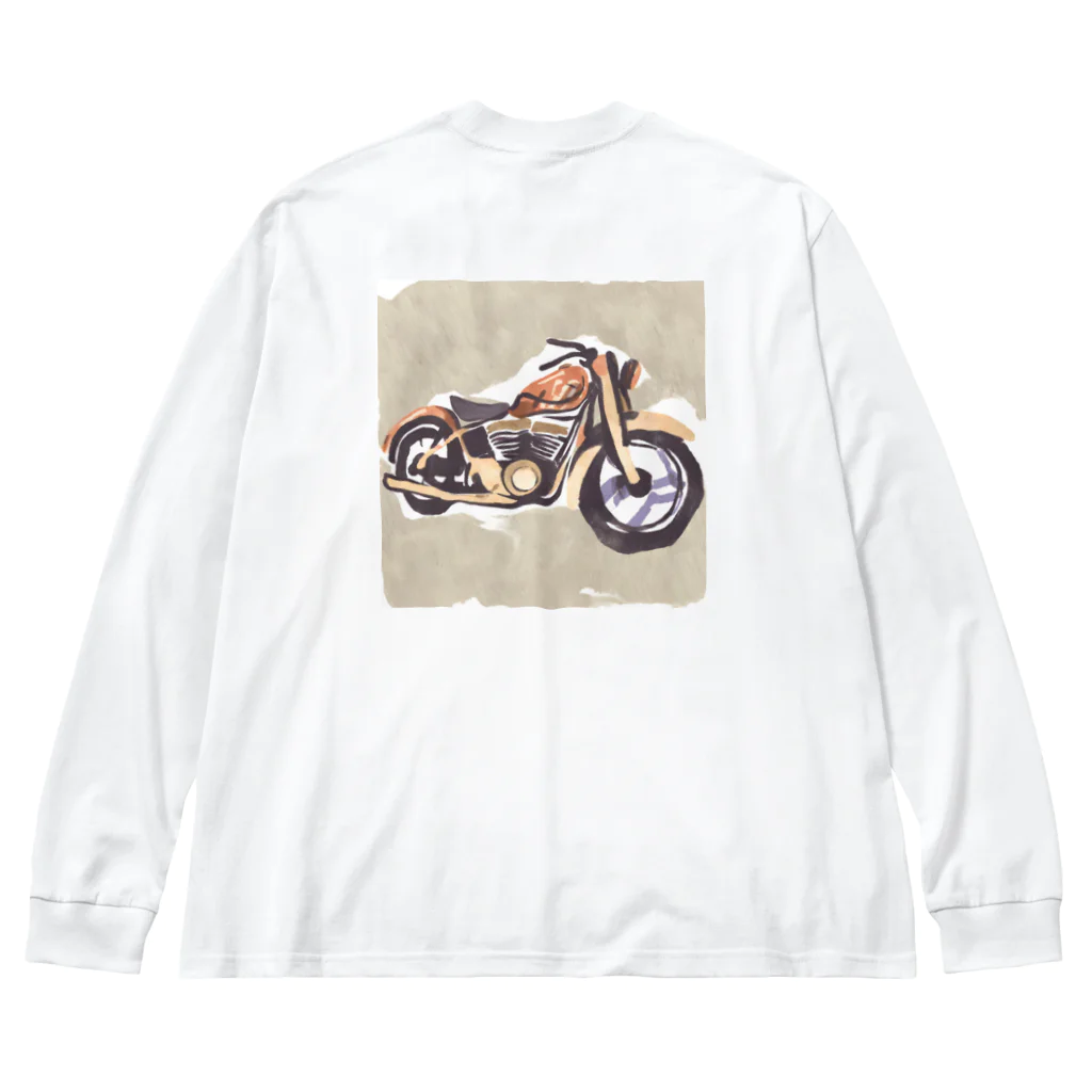 TILUのMotorcycle Big Long Sleeve T-Shirt