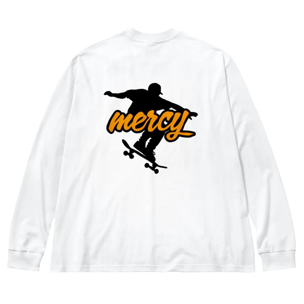 MERCYの🛹スケートボードC バックプリント Big Long Sleeve T-Shirt