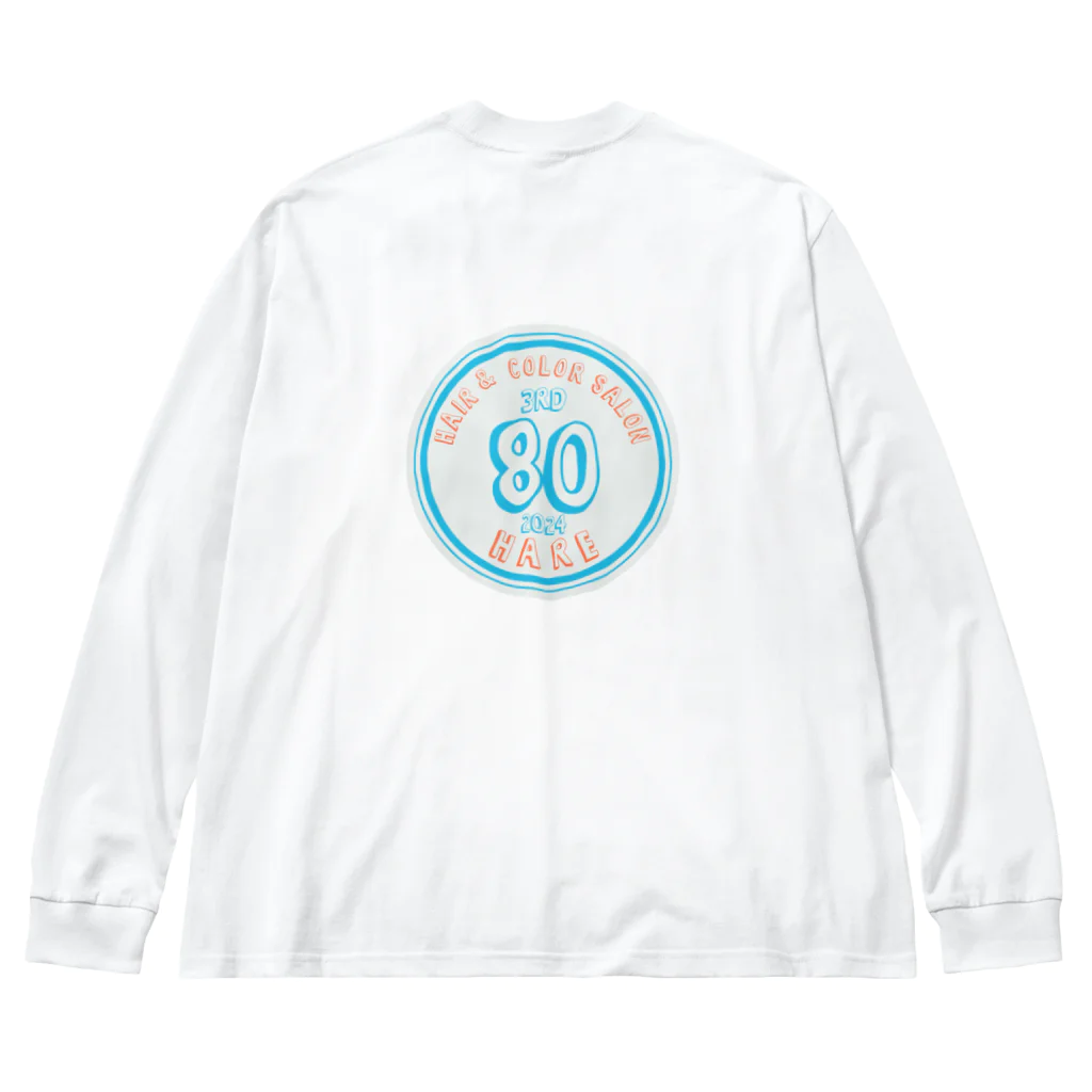 HAIR & COLOR SALON 80【HARE】の80マスコットキャラ Big Long Sleeve T-Shirt