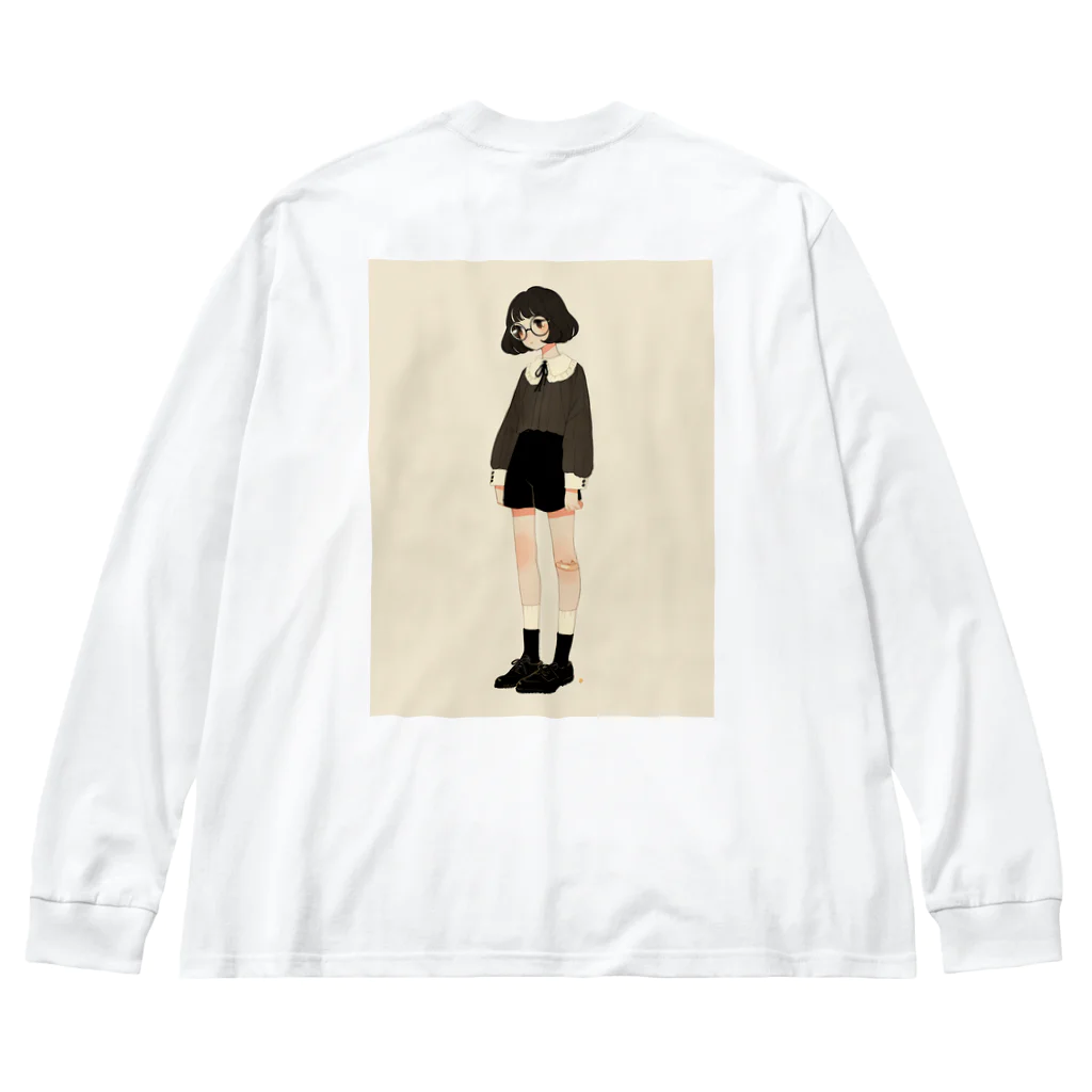 owl's shopのペールカラー Big Long Sleeve T-Shirt