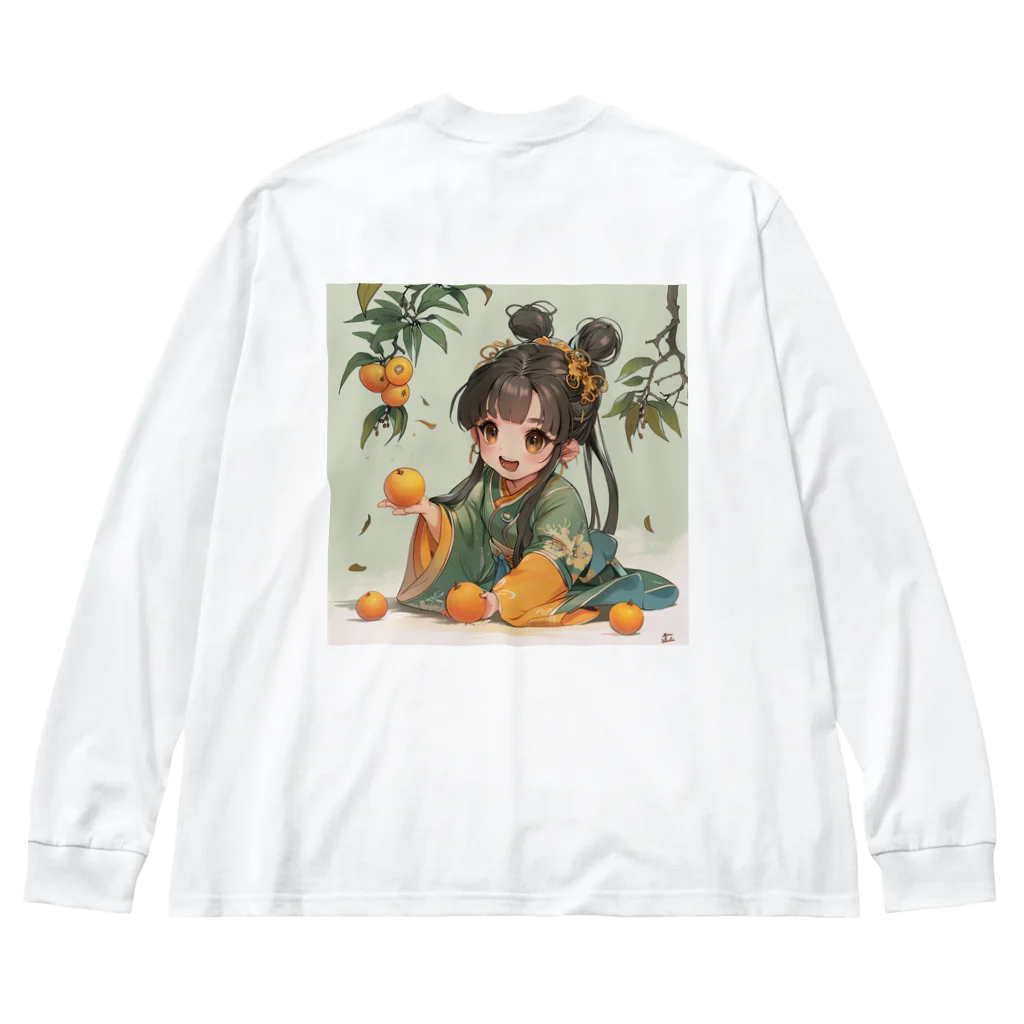 AQUAMETAVERSEの小さな弁財天様が豊富な収穫に喜び アメジスト 2846 Big Long Sleeve T-Shirt