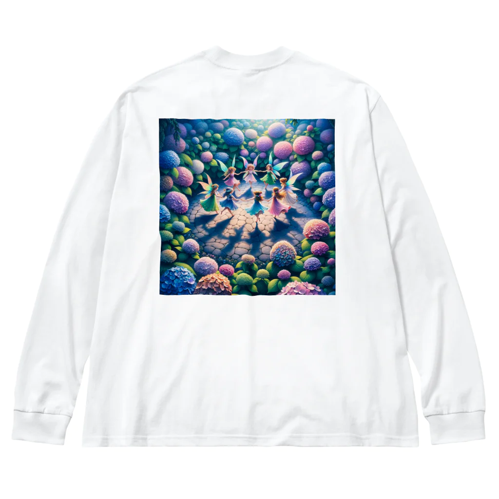 かるるんショップのあじさいと妖精 Big Long Sleeve T-Shirt