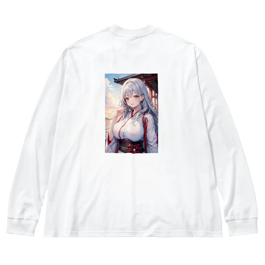 巫女スタぐらむの綺麗な巫女 Big Long Sleeve T-Shirt