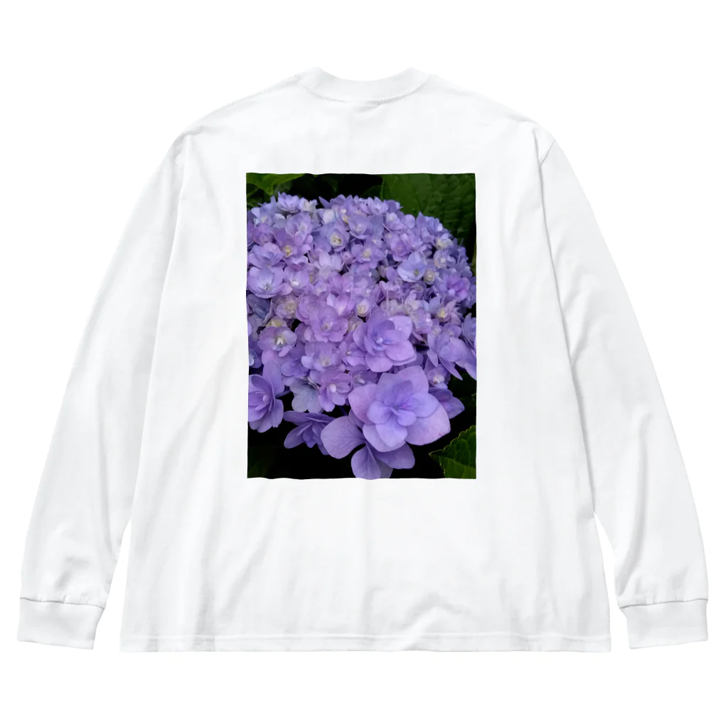 yurisacinの紫陽花（紫） Big Long Sleeve T-Shirt