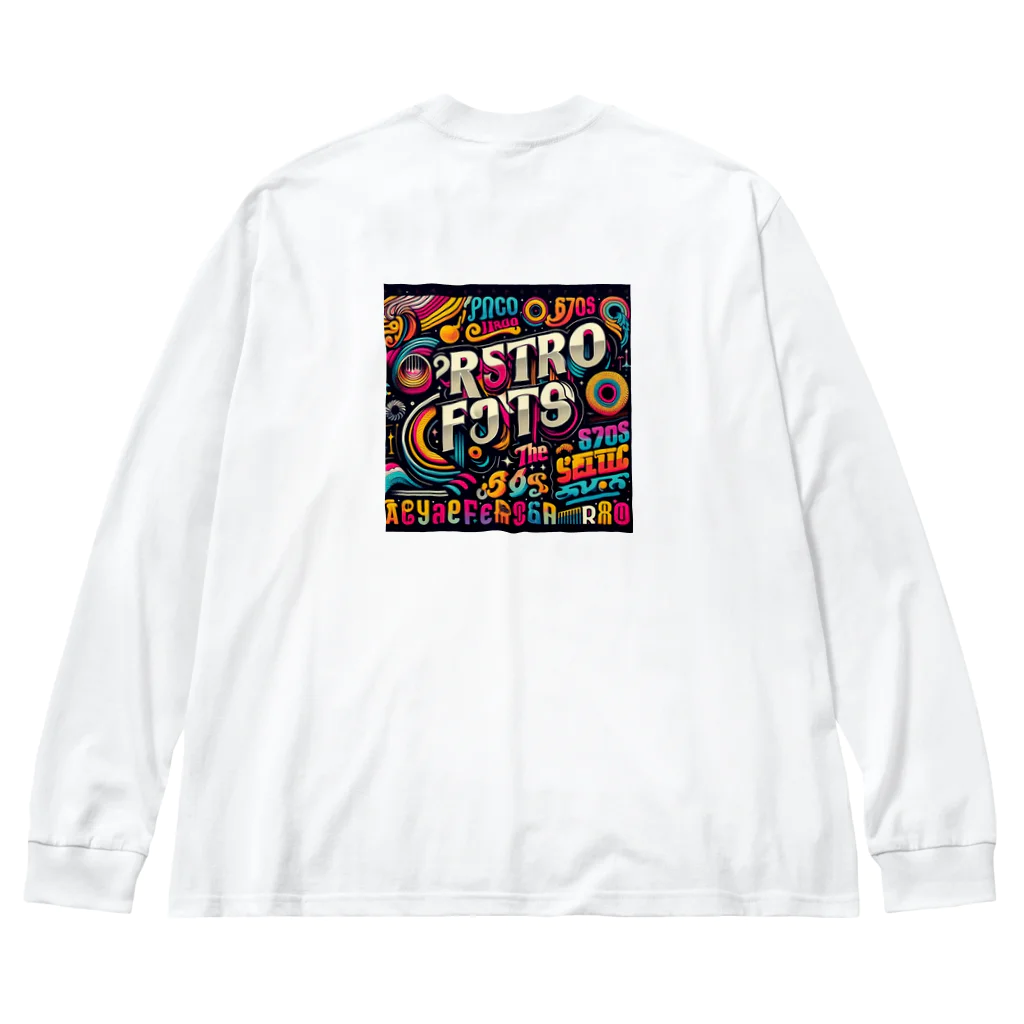 nuuartの1980年代のレトロフォント Big Long Sleeve T-Shirt