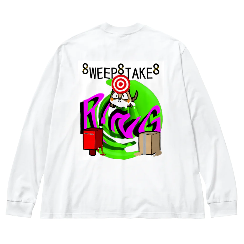 HADAKAGEKKO(WEEP＆TAKE)のWEEP＆TAKE RING Big Long Sleeve T-Shirt