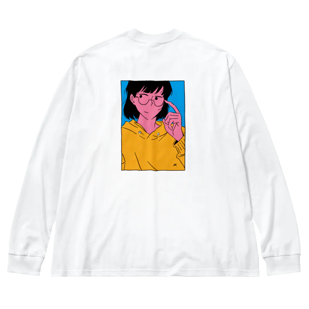 町田メロメのめがねの女の子 Big Long Sleeve T-Shirt