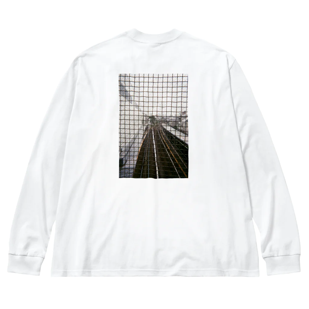 さかなや実験室の格子窓 Big Long Sleeve T-Shirt