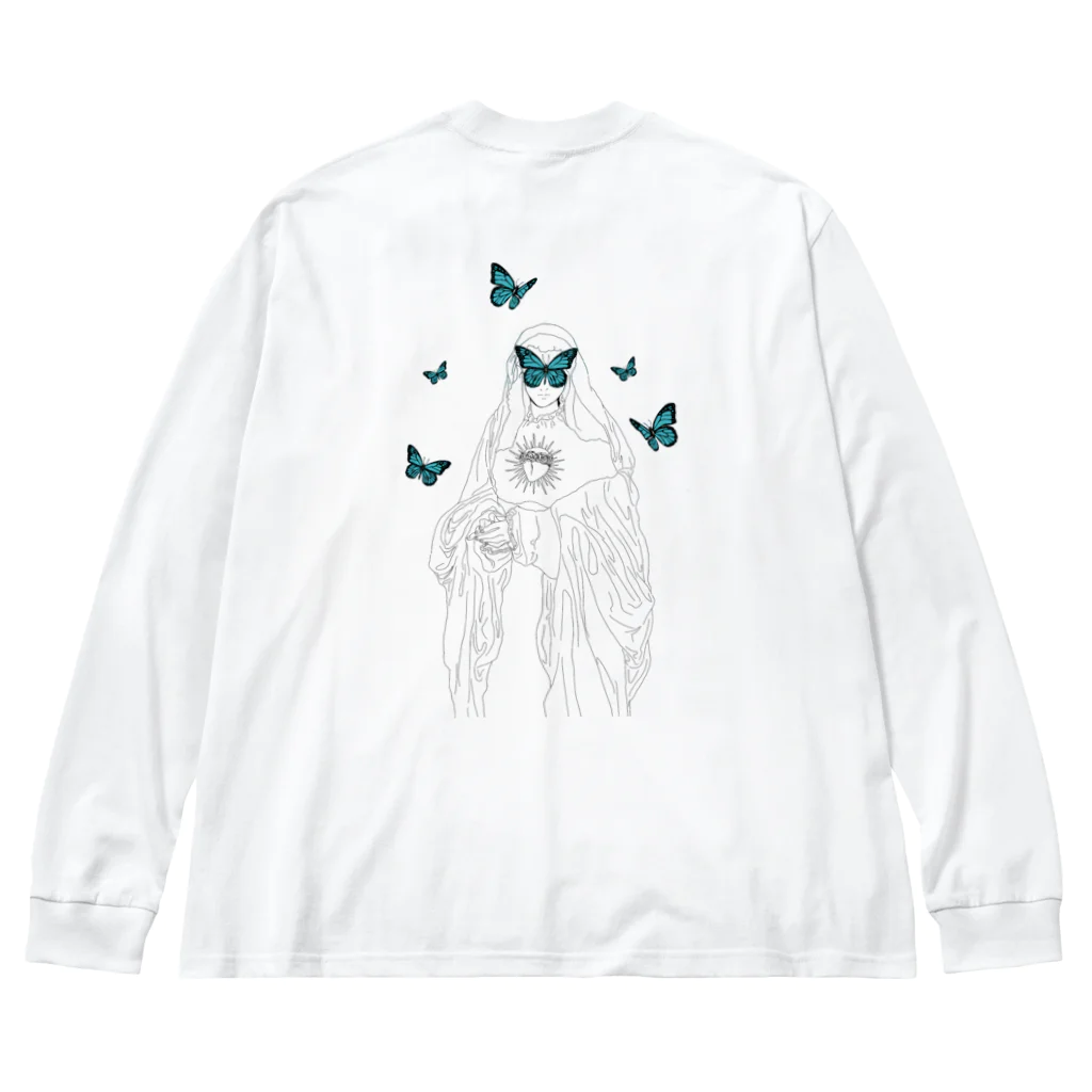 ライカラのButterfly Nun ver.back Big Long Sleeve T-Shirt