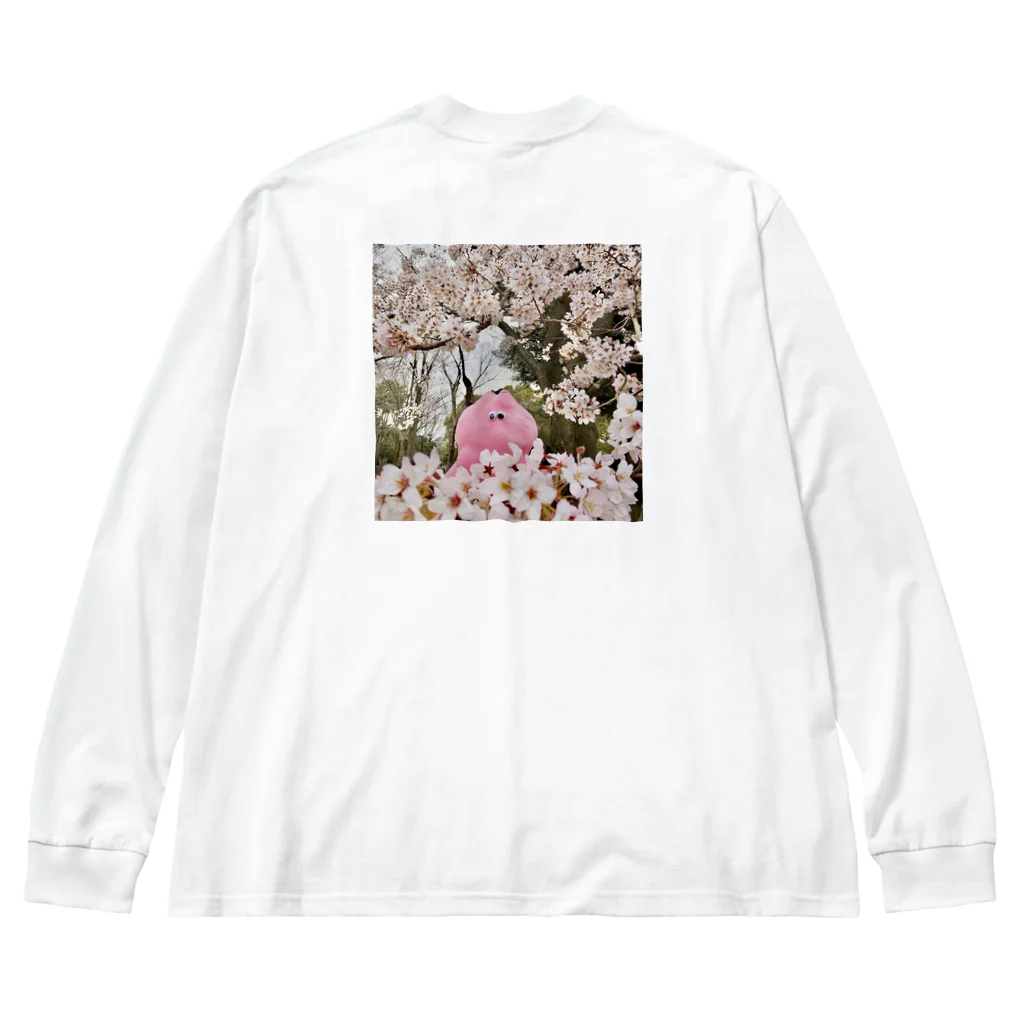 ウサコクリエイトの桜うさこロンT ビッグシルエットロングスリーブTシャツ