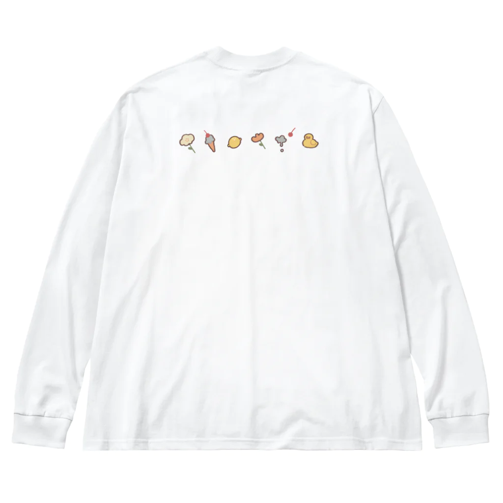 あか熊のくまのぬいぐるみいっぱいロンT Big Long Sleeve T-Shirt